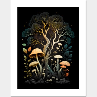 Mushroom Forest 2 Posters and Art